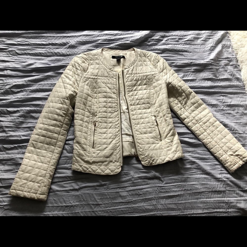 White Leather Jacket